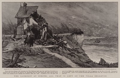 Het Landship in Dieppe, alles wat over is van de Villa Bellevue door Charles J. Staniland
